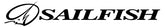 Sailfish logo in black text with a stylized fish icon on a white background